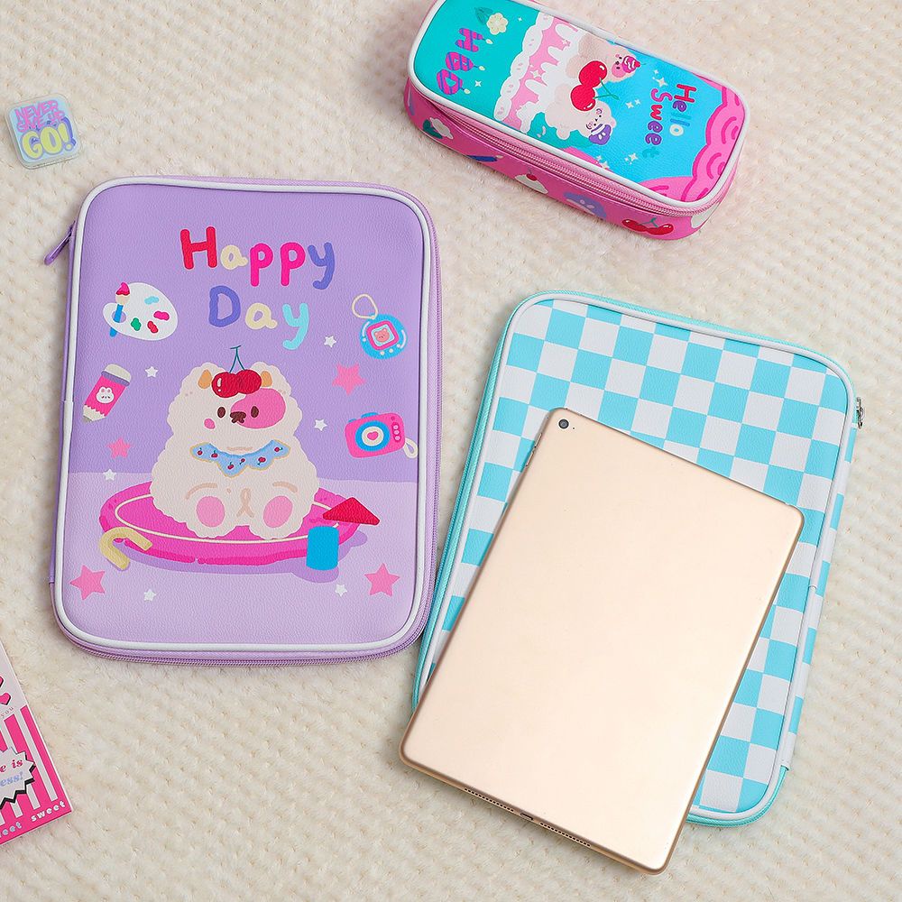 Túi Đựng Máy Tính Bảng Bằng pu Họa Tiết Hoạt Hình Dễ Thương Cho ipad 11 inch 2022 Ốp