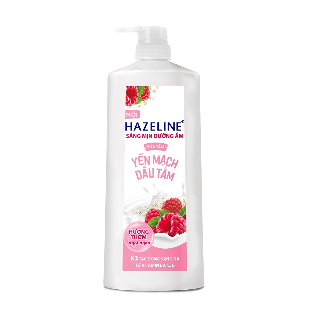Sữa tắm dưỡng thể thiên nhiên trắng sáng da Hazeline 1kg