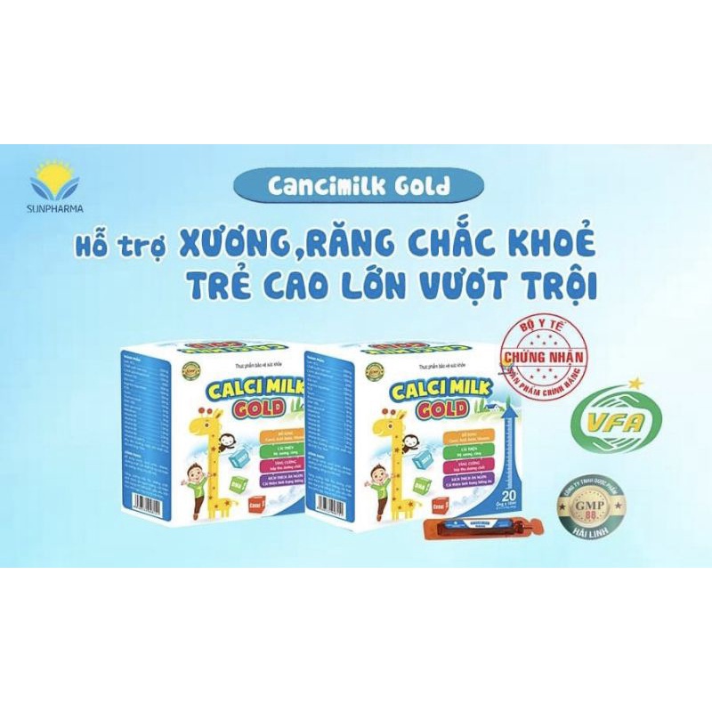 Calci Milk Gold – Bổ sung Calci, D3 và MK7 chiều cao lý tưởng cho bé