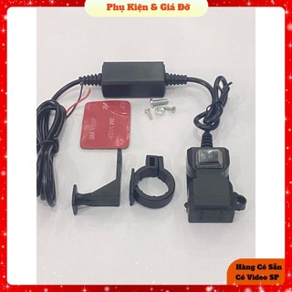 Bộ sạc điện thoại dành cho xe máy có nắp chống nước