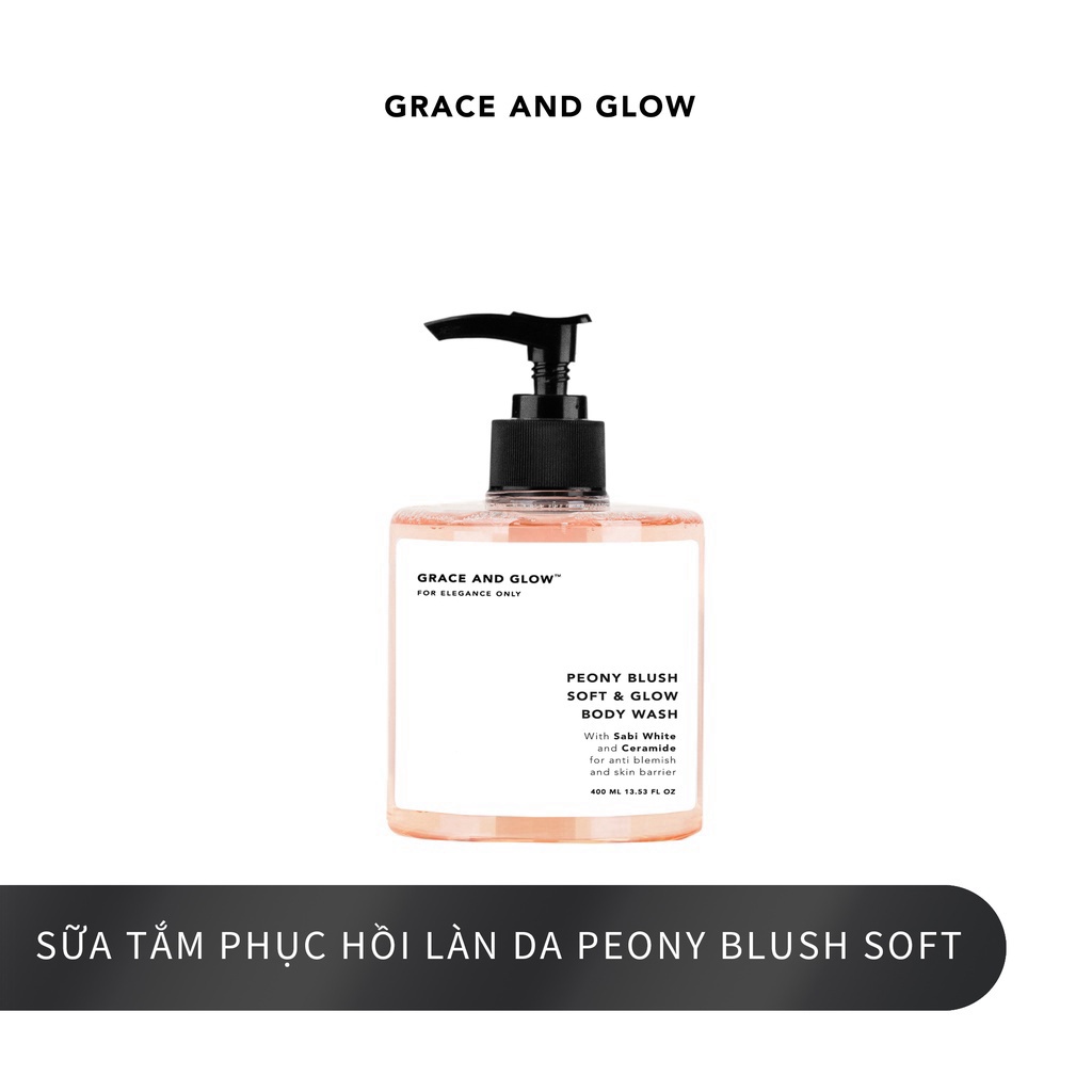 Sữa tắm trắng da dưỡng ẩm tẩy da chết GRACE AND GLOW Body Wash 400ml