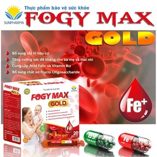 Fogy max gold bổ sung sắt iii cho bà bầu