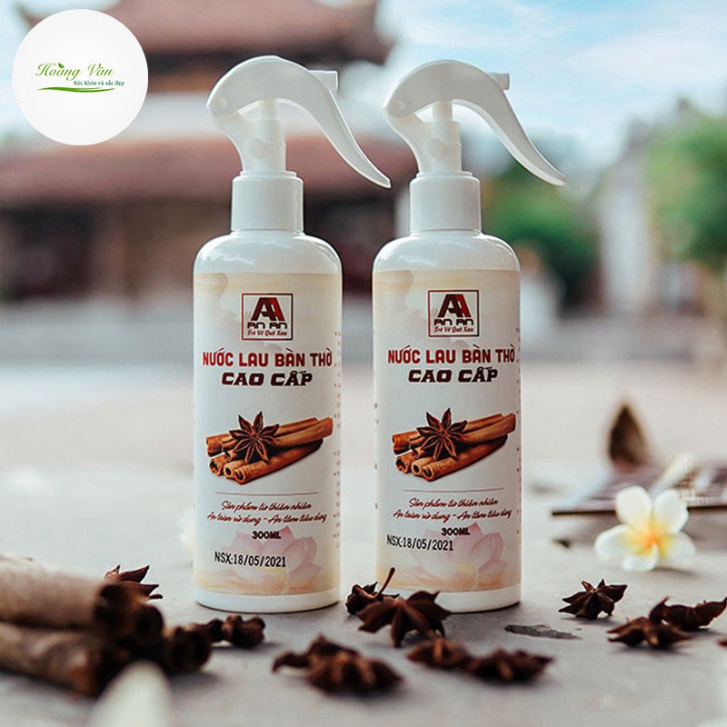 Sỉ sll Nước lau bàn thờ cao cấp hương Quế An An - Chai 250ml