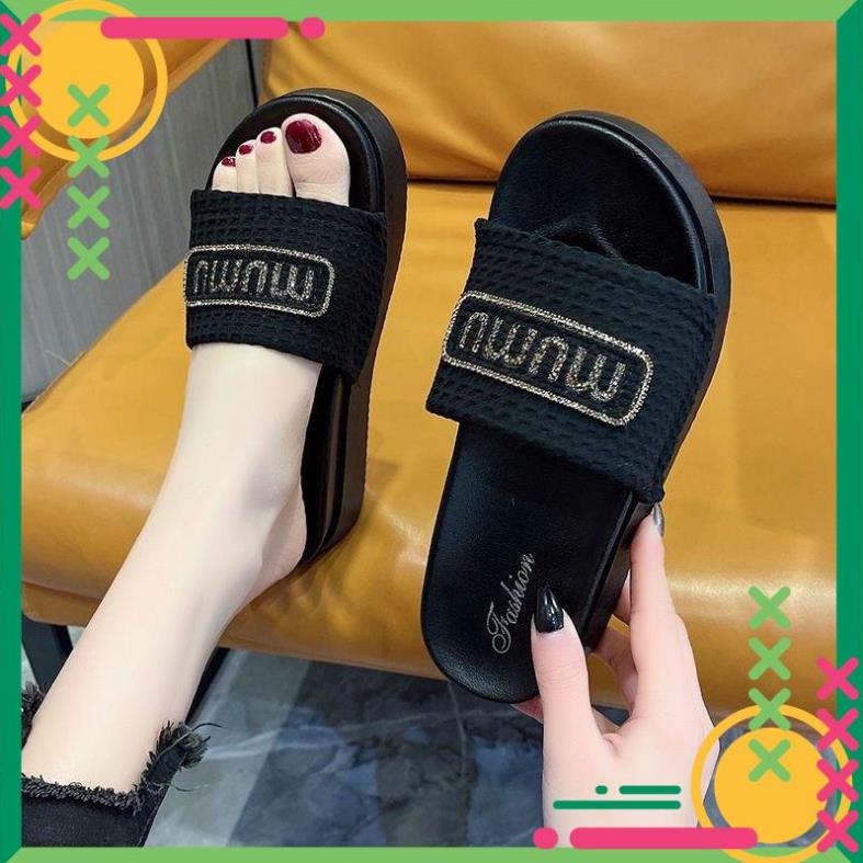 Dép Bánh Mỳ Nữ MUMU Độn Đế Siêu Hót Trends