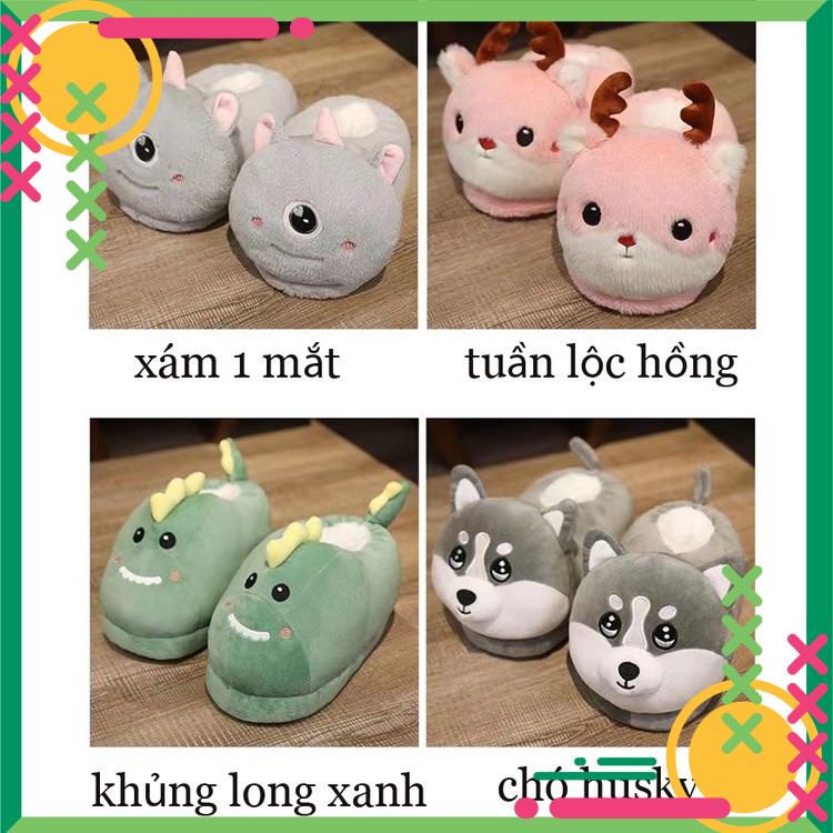 Dép Bông Đi Trong Nhà Mùa Đông Hình Chú Chuột  Dễ Thương Ấm Áp Chống Trượt 2022