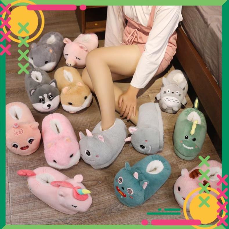 Dép Bông Đi Trong Nhà Mùa Đông Hình Chú Chuột  Dễ Thương Ấm Áp Chống Trượt 2022