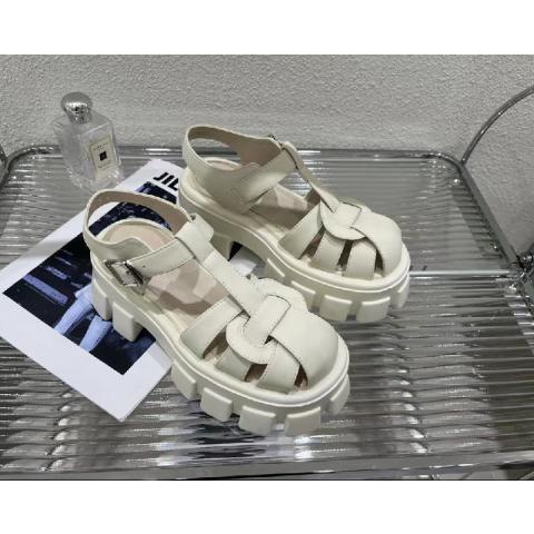 Sandal Đế Dày Thời Trang Mùa Hè 2023 Màu Sắc Kẹo Ngọt Phong Cách roman Dành Cho Nữ