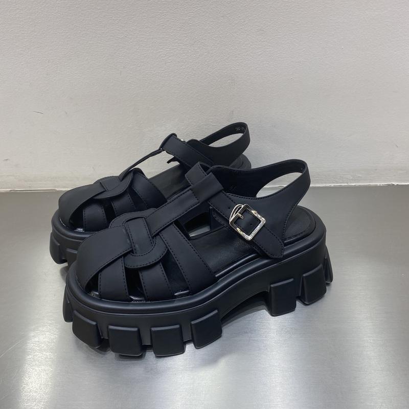 Sandal Đế Dày Thời Trang Mùa Hè 2023 Màu Sắc Kẹo Ngọt Phong Cách roman Dành Cho Nữ