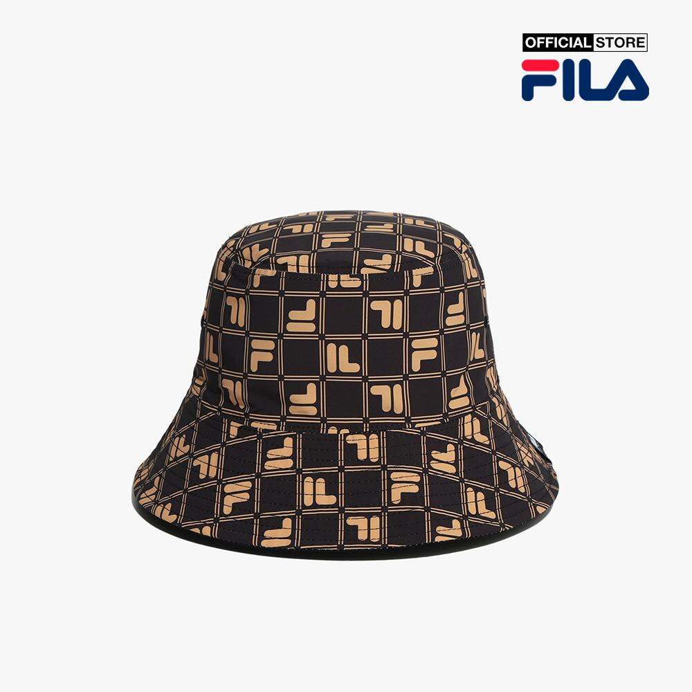 FILA - Nón bucket unisex thời trang Monogram FS3CPF5342X-BLK