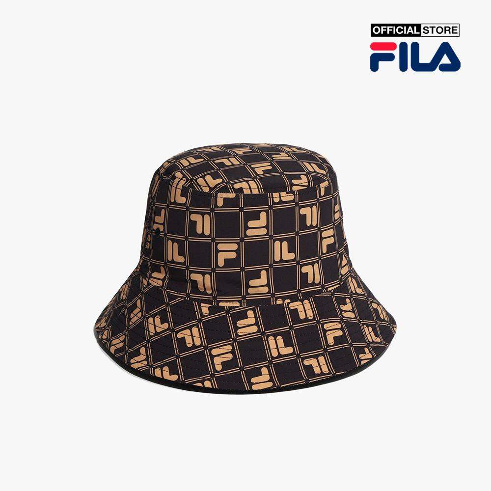 FILA - Nón bucket unisex thời trang Monogram FS3CPF5342X-BLK