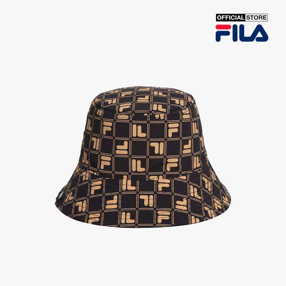 FILA - Nón bucket unisex thời trang Monogram FS3CPF5342X-BLK