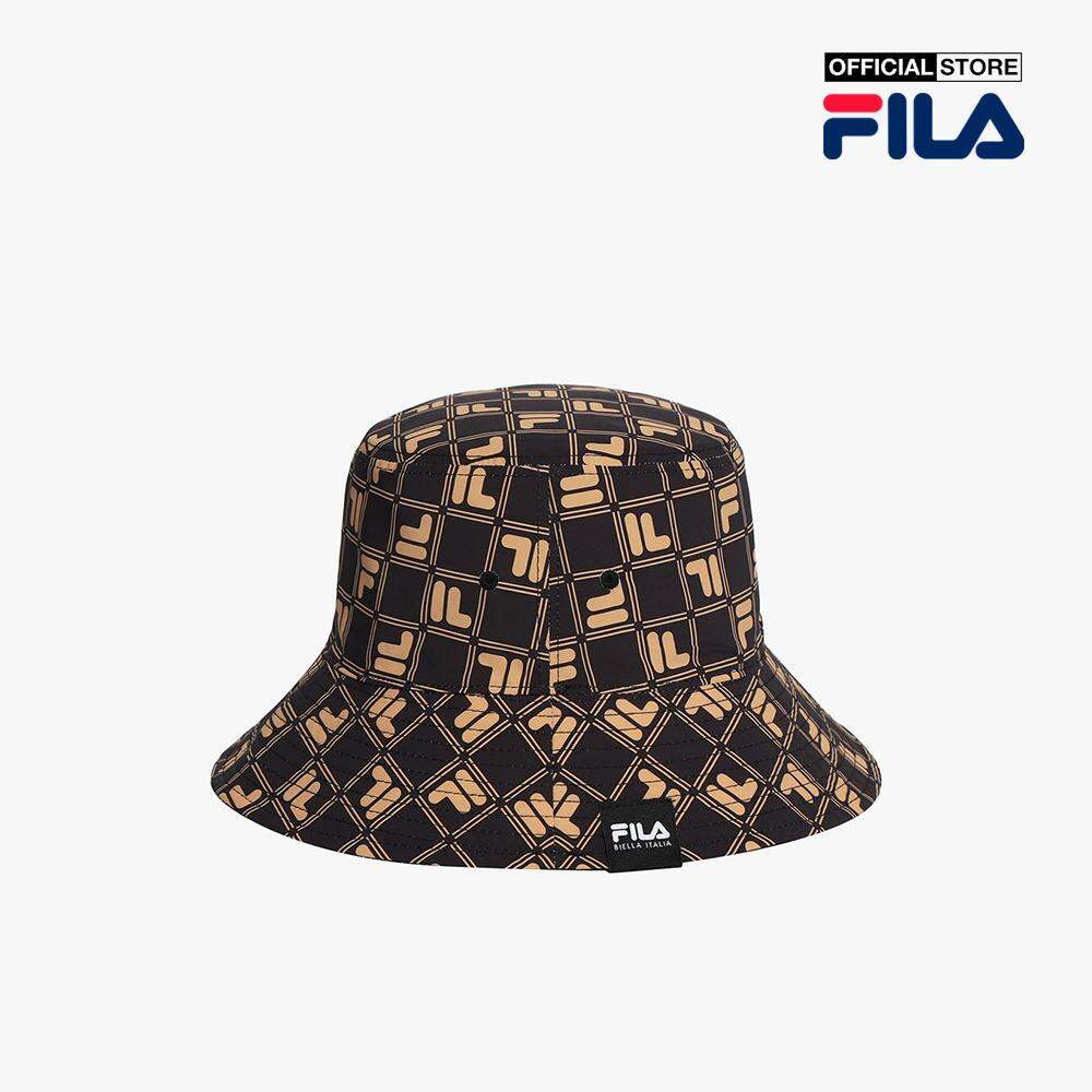 FILA - Nón bucket unisex thời trang Monogram FS3CPF5342X-BLK