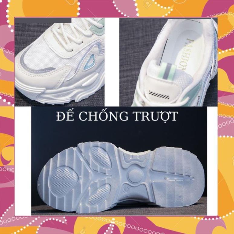 Giày Thể Thao Nữ Màu Trắng Đế Cao 5cm Kiểu Dáng Năng Động Trẻ Trung,Giày Nữ Mẫu Mới Êm Chân Thoáng Khí