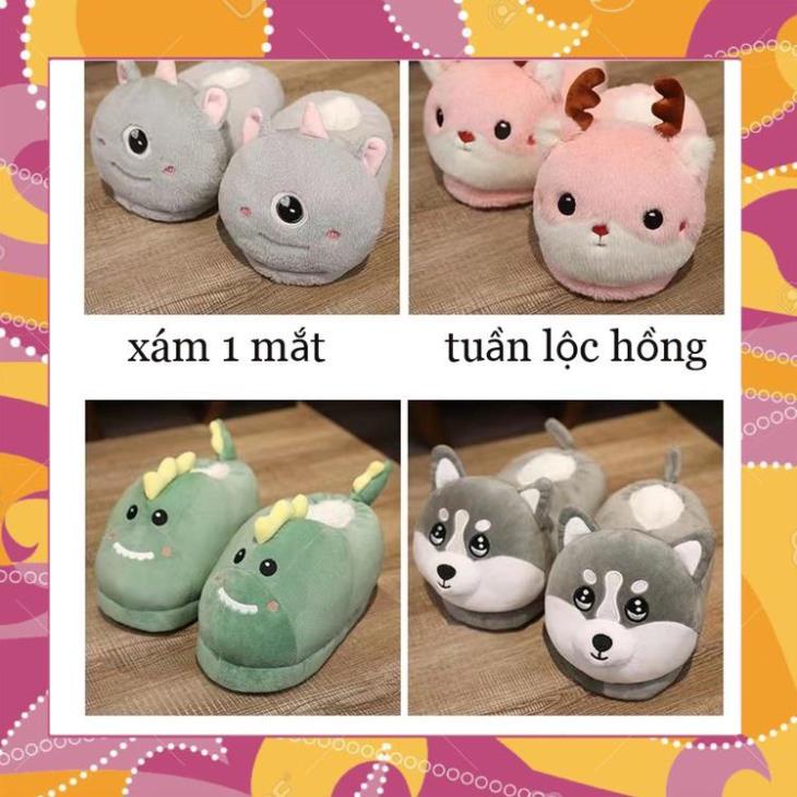Dép Bông Đi Trong Nhà Mùa Đông Hình Chú Chuột  Dễ Thương Ấm Áp Chống Trượt 2022