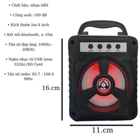Loa bluetooth mini CL90 kiểu dáng cầm tay tiện lợi,loa không dây nghe nhạc ânm thanh sống động pin trâu tích hợp thẻ nhớ