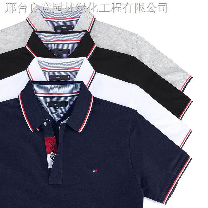 Áo polo cotton Tay Ngắn Màu Trơn Thời Trang Mùa Hè 2023 tommy 2023 Cho Nam