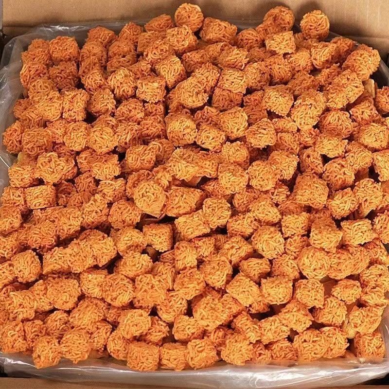 Ramen viên, mì ăn liền, khô, snack giòn, tôm