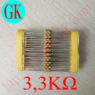 Điện trở 3,3 k ôm 1/4w