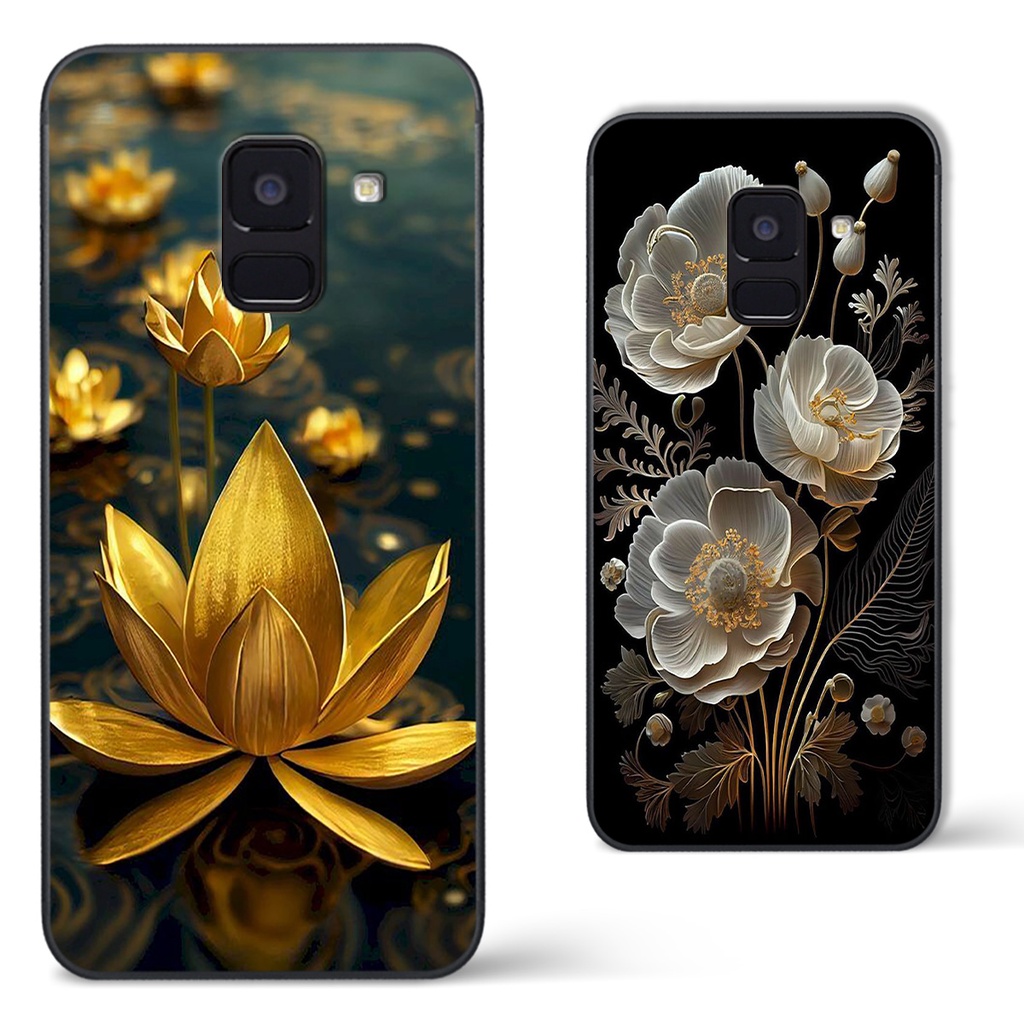 Ốp Samsung A6 2018 / A6 Plus / A6+ in hình hoa sen hướng phật