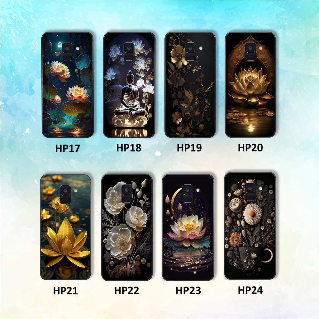 Ốp Samsung A6 2018 / A6 Plus / A6+ in hình hoa sen hướng phật