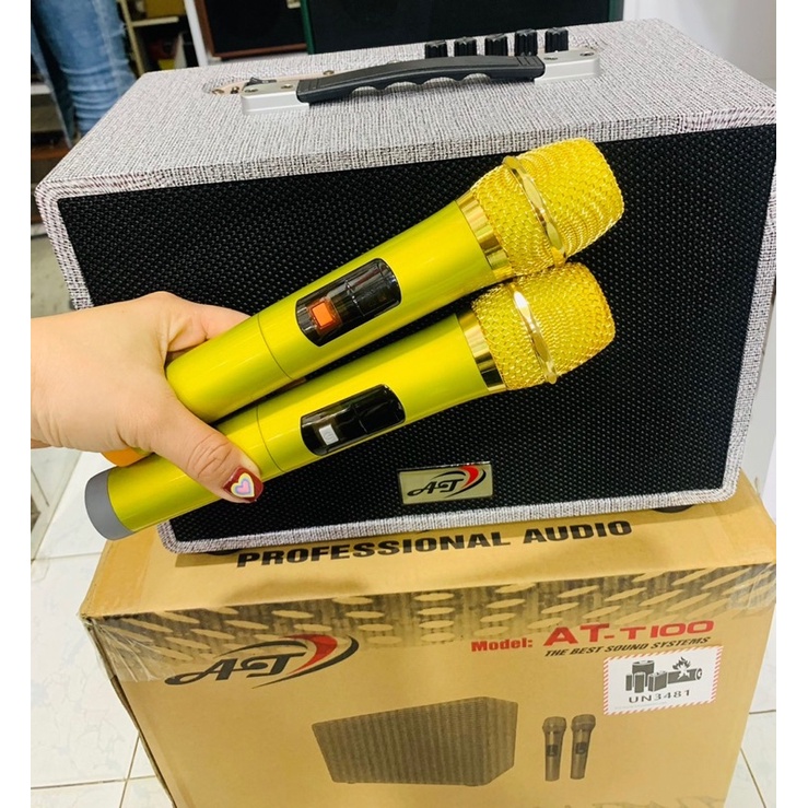 Loa Karaoke AT T100  + kèm 2 micro