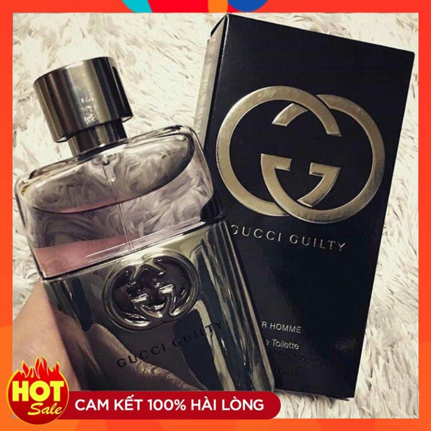 Nước hoa Gucci Guilty Pour Homme 90ml, nước hoa nam lưu hương chính hãng thơm