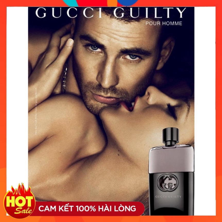 Nước hoa Gucci Guilty Pour Homme 90ml, nước hoa nam lưu hương chính hãng thơm