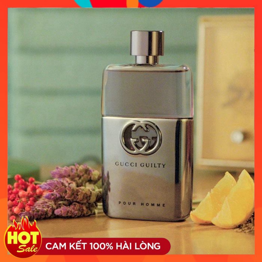 Nước hoa Gucci Guilty Pour Homme 90ml, nước hoa nam lưu hương chính hãng thơm
