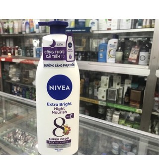 Sữa Dưỡng Thể Trắng Da Nivea Ban Đêm 350ml