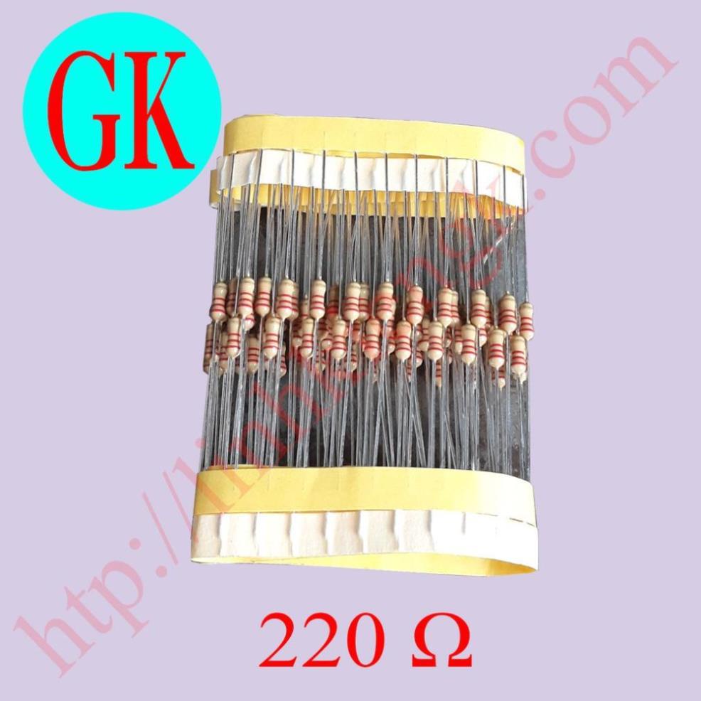 Điện trở  220 ôm 1/4W