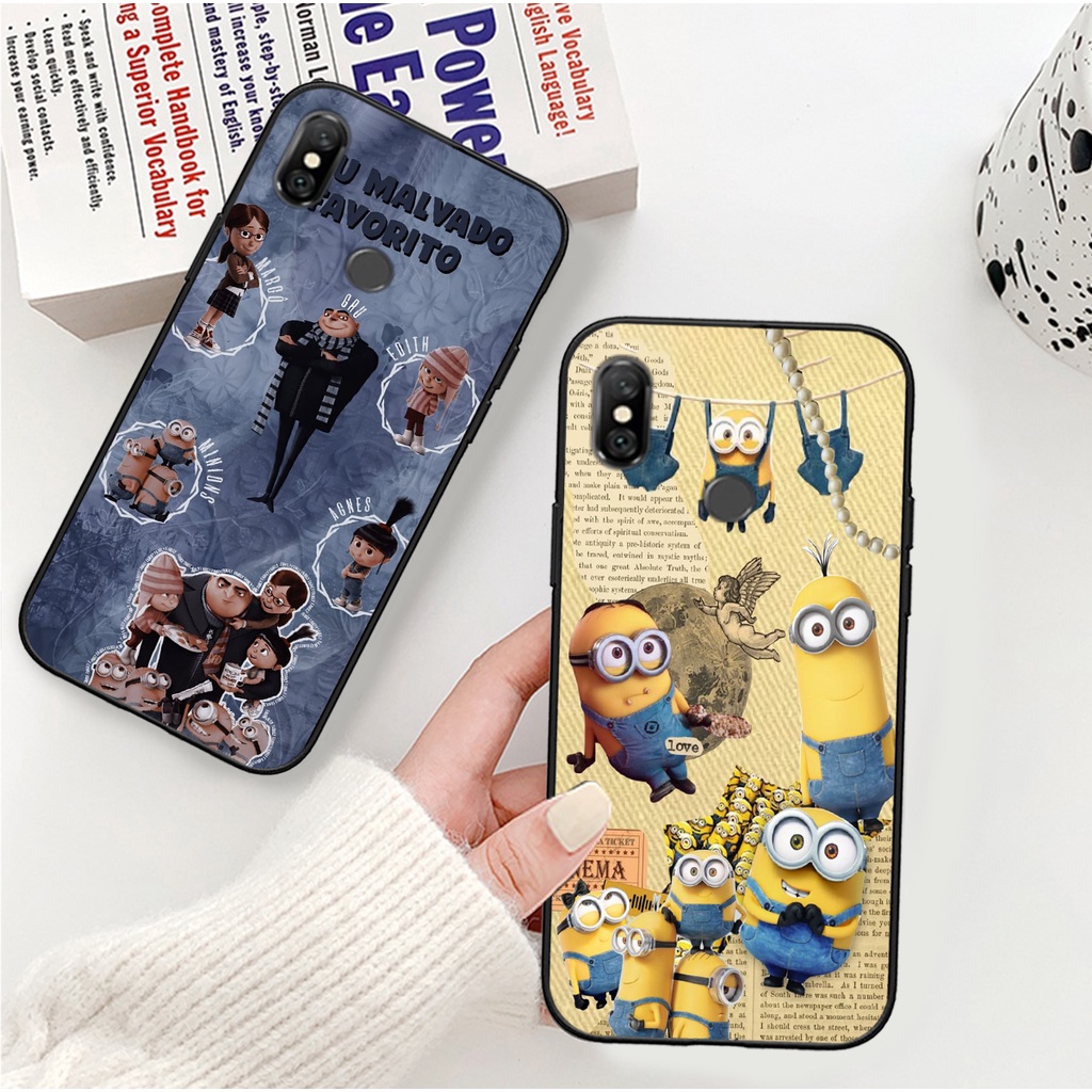 Ốp Lưng Redmi 6 Pro , Mi A2 Lite , Note 6 Pro, Ốp Điện Thoại In Hình Minion - Official Brand Floveme, Silicon Cao Cấp