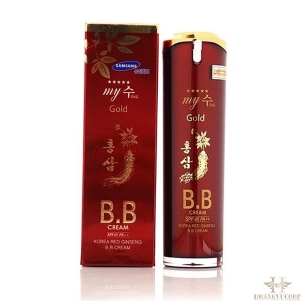 Kem nền BB SPF 50+PA+++ my gold sâm đỏ Hàn Quốc Auth 100% .