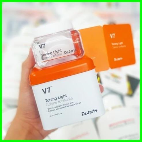 Kem Dưỡng Trắng Da V7 Toning Light Dr.Jart+,cải thiện vùng da bị cháy nắng Làm mờ vết nám, tàn nhang, thâm mụn