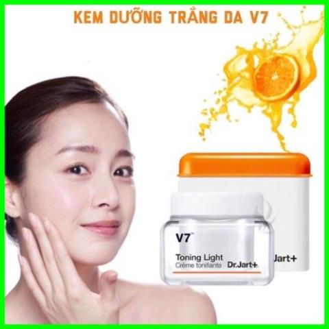 Kem Dưỡng Trắng Da V7 Toning Light Dr.Jart+,cải thiện vùng da bị cháy nắng Làm mờ vết nám, tàn nhang, thâm mụn