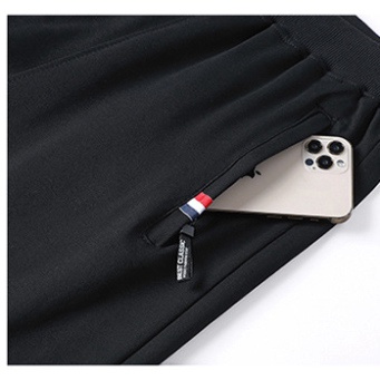 Quần Jogger nỉ nam thể thao chất Da cá dày dặn 2 màu trơn