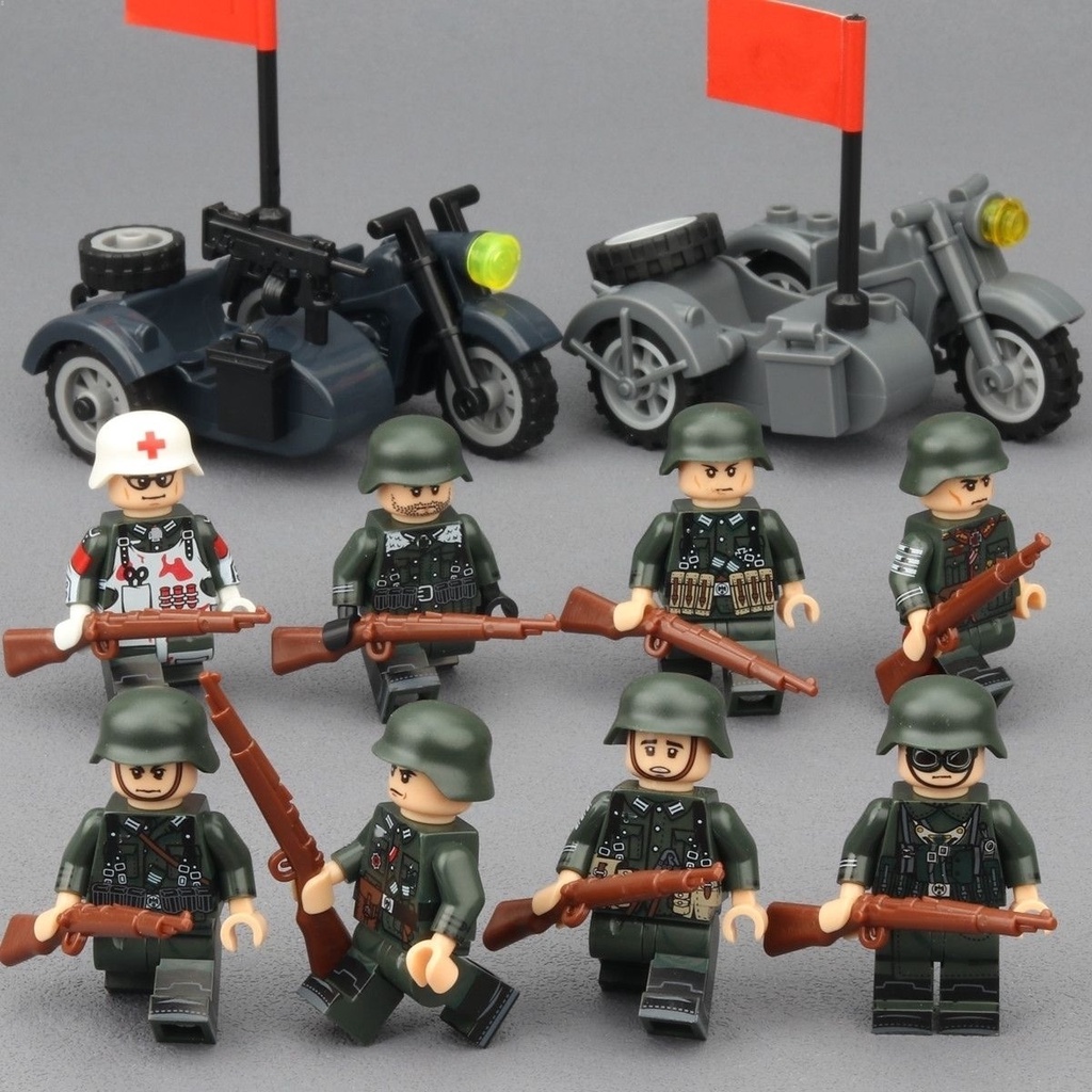 Chiến Tranh Lắp Ráp Mô Hình Xe Tải Quân Đội Đồ Chơi Cho Bé