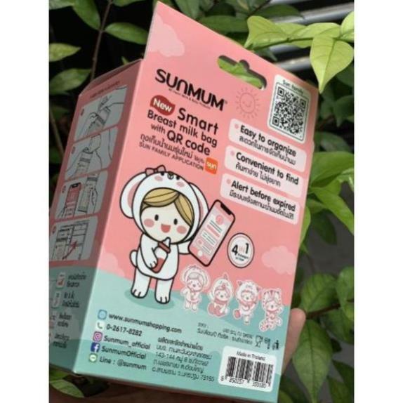 Túi trữ sữa Sunmum 150ml Thái Lan mẫu mới - Tặng kèm bút ghi thông tin