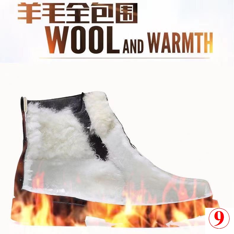 Giày Bốt Da cotton Cổ Cao Chống Lạnh Thời Trang Mùa Đông Cho Nam