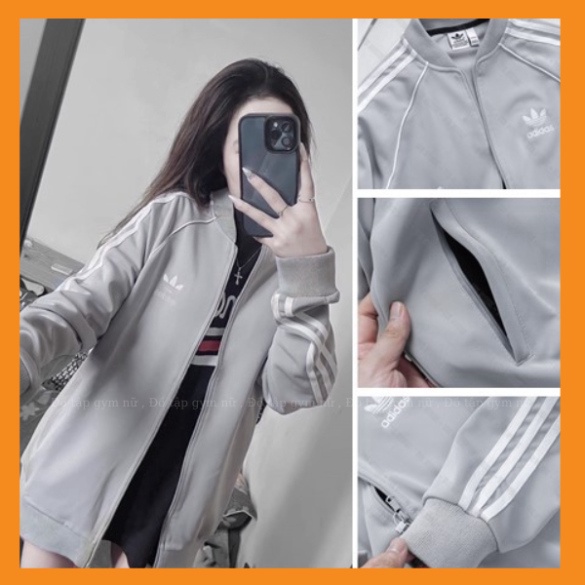 Áo bomber ADD thêu logo chạy mí 3 sọc tay HOTTREND - Áo khoác thể thao nam nữ unisex chất nỉ cotton dày mịn cháy phố -Ts