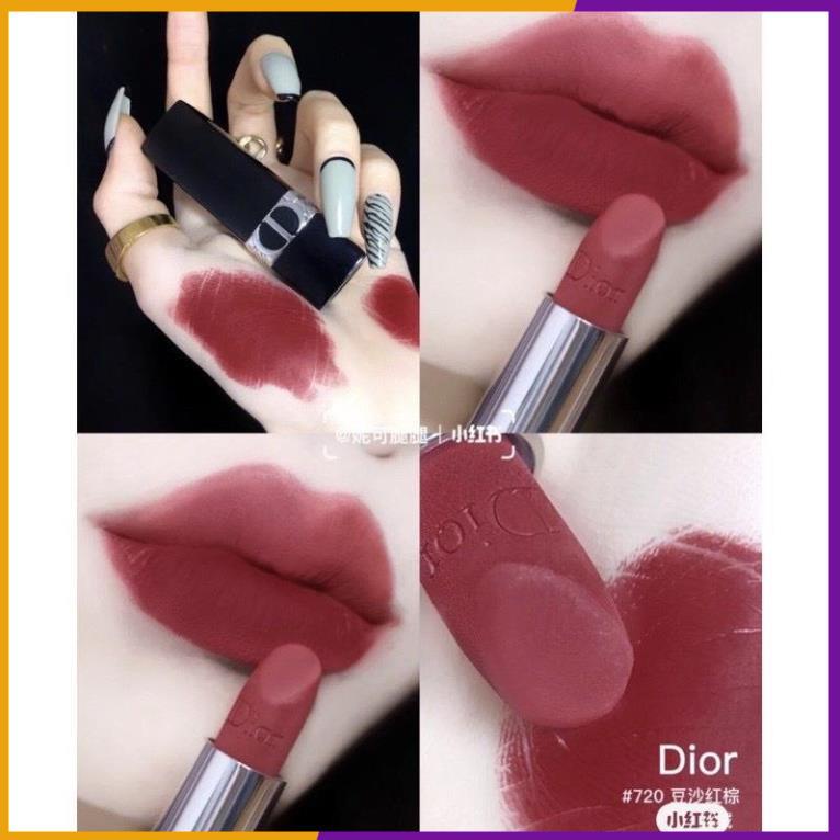 Son Dior Rouge Velvet màu 720 Đỏ Hồng