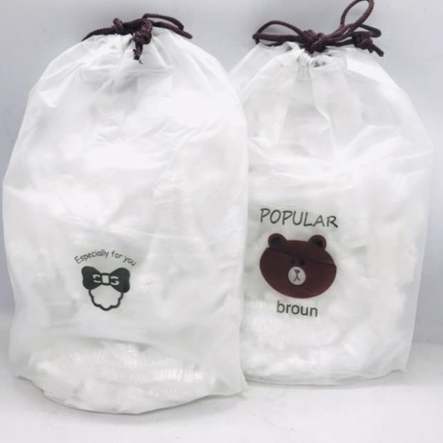 Màng bọc thực phẩm co giãn siêu dai có chun hình túi gấu - Tái sử dụng