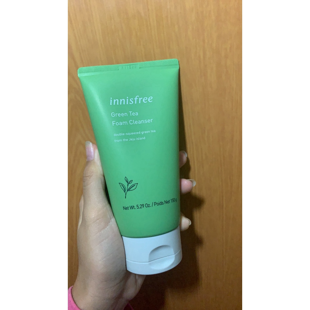 Sữa Rửa Mặt Innisfree Trà xanh, Tro Núi Lửa Green Tea Foam Cleanser Làm Sạch Sâu, Kiểm Soát Nhờn