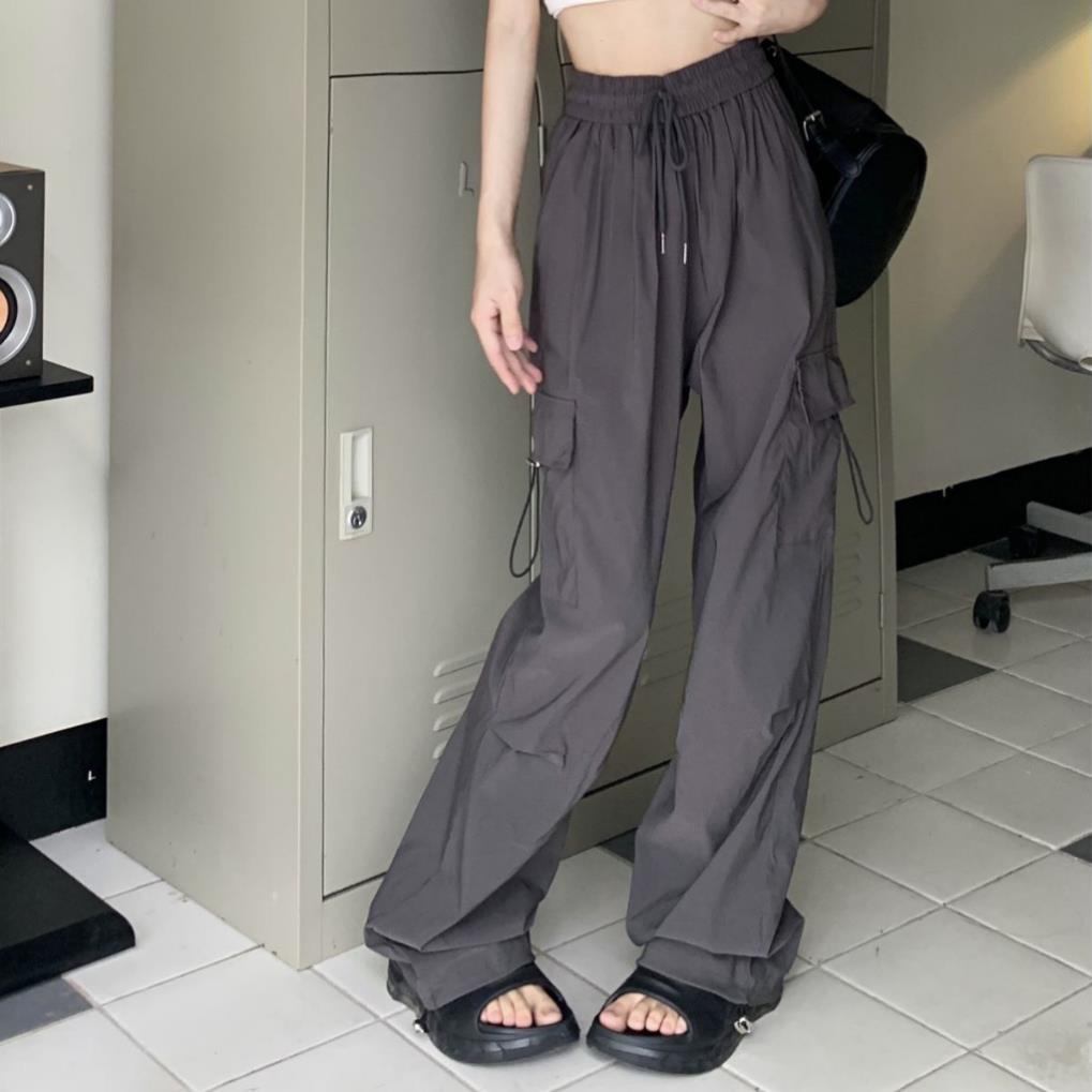 Quần Jogger túi hộp chất kaki mềm from rộng QU10