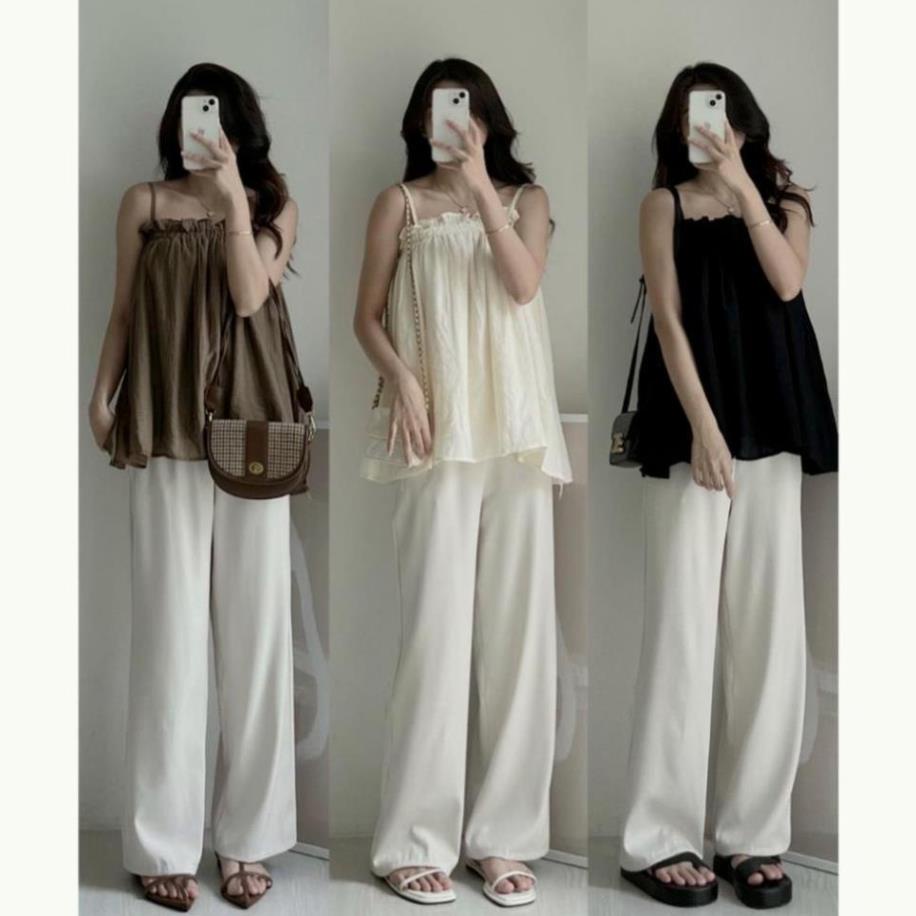 Áo 2 dây bèo ngực kiểu dáng năng động thời trang siêu đỉnh