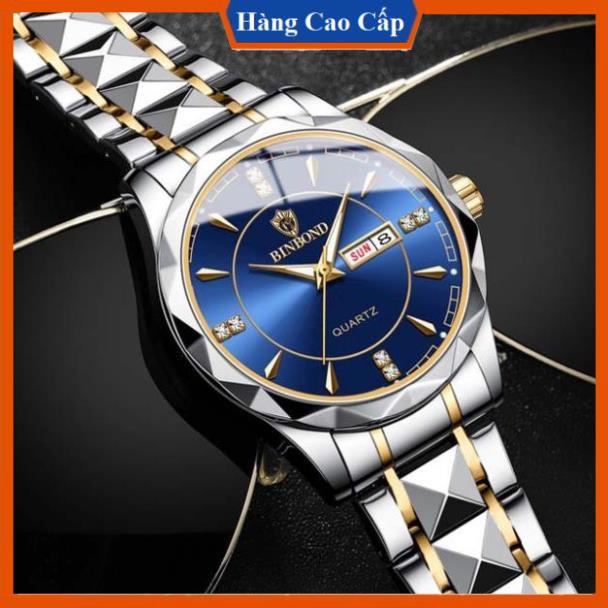 Đồng hồ nam Binbond B704 đồng hồ pin viền được vát sang trong dây thép bền màu thời trang đẳng cấp phái mạnh | BigBuy360 - bigbuy360.vn