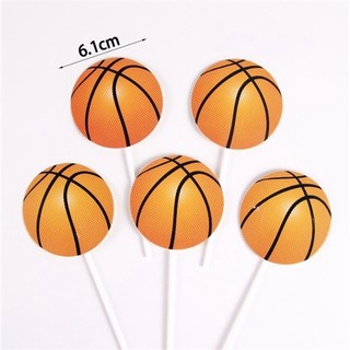 Set 5 que cắm quả bóng rổ cam
