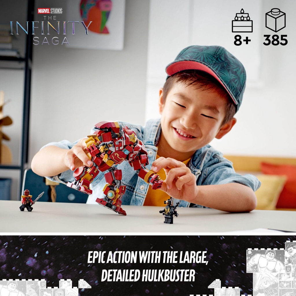 LEGO Super heroes Marvel 76247 Chiến Giáp Hulk Buster  tặng kèm xe