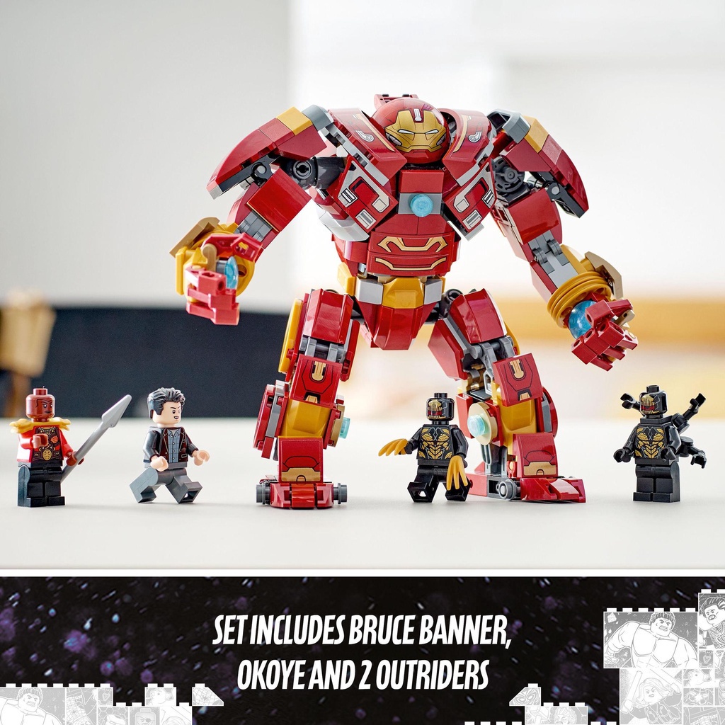 LEGO Super heroes Marvel 76247 Chiến Giáp Hulk Buster  tặng kèm xe