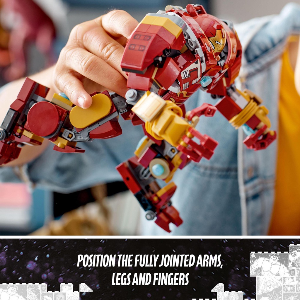 LEGO Super heroes Marvel 76247 Chiến Giáp Hulk Buster  tặng kèm xe
