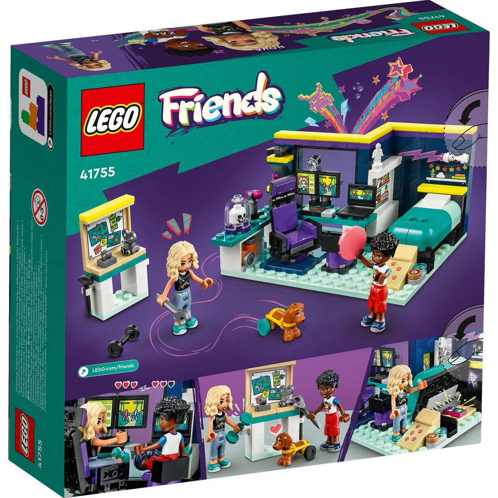 [Mã LIFEMC06CBAU giảm 50k đơn 350k] LEGO Friends 41755 Phòng Ngủ Của Nova (179 Chi Tiết)